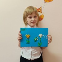 Одуванчики из пластилина