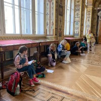 Пленэр в Государственном Эрмитаже