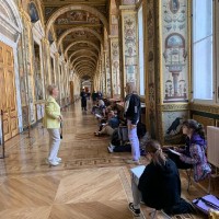 Пленэр в Государственном Эрмитаже