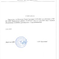 Материалы, подтверждающие поступление выпускников
